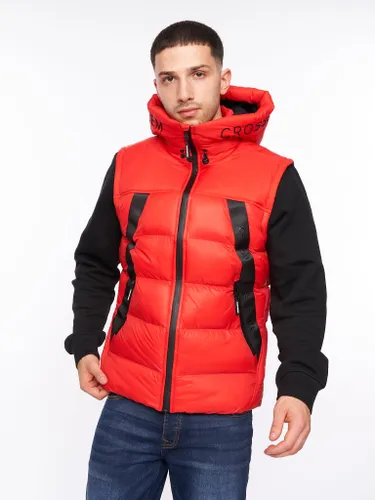 Craystore Hooded Gilet Red - M