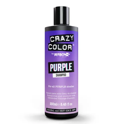 Crazy Color Vibrant Color Shampoo - Purple for Unisex 8.45