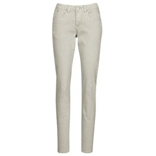 Cream  ANNIE  women's Trousers in Grey