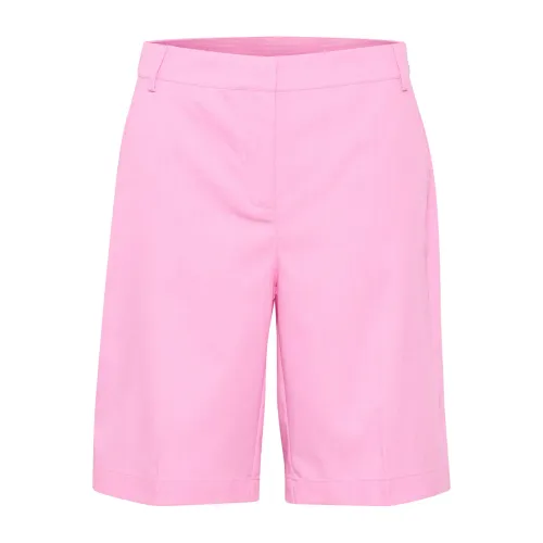 Cream , Long Shorts ,Pink female, Sizes: