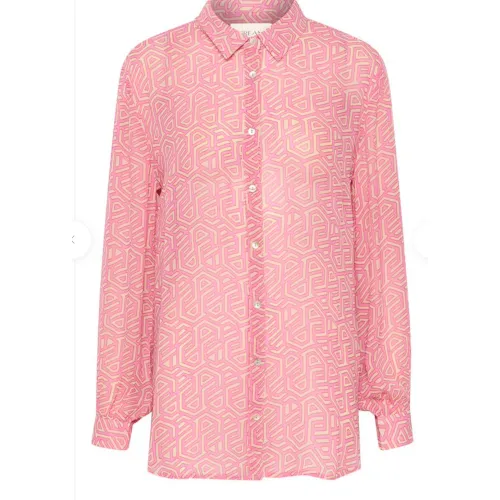 Cream , Shirts ,Pink female, Sizes: