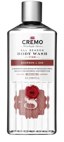 CREMO - All Season Body Wash For Men - Moisturising Bourbon