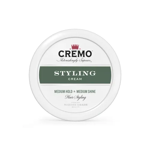 CREMO - Barber Grade Hair Styling Cream For Men - Medium
