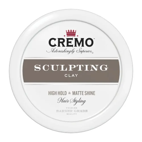 CREMO - Barber Grade Hair Styling Sculpting Clay For Men -