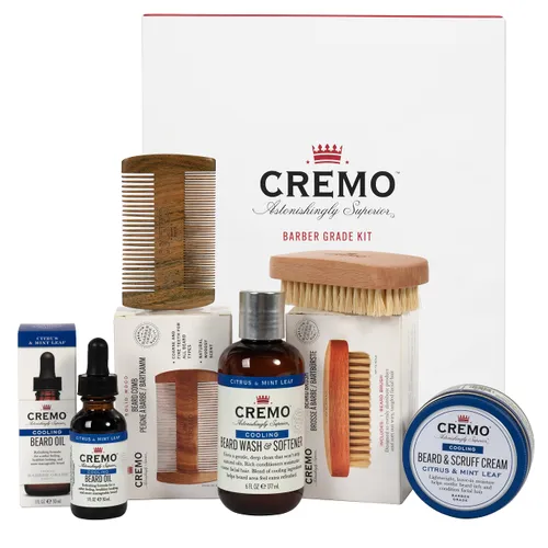 CREMO - Beard Care Gift Set for Men - Shampoo