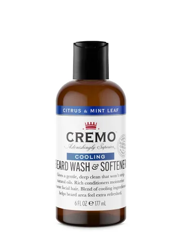 CREMO - Beard Wash and Softener For Men - Cooling Citrus &