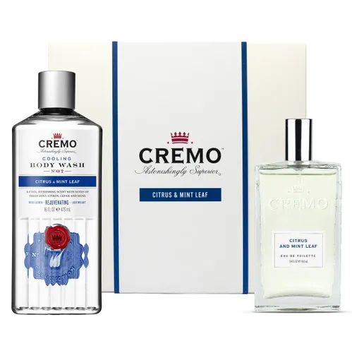 CREMO - Citrus & Mint Gift Set for Men - Eau de toilette