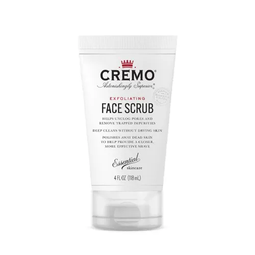 CREMO - Exfoliating Face Scrub For Men - With Natural