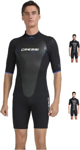 Cressi Altum Man 3mm Shorty Wetsuit - One-piece shorty for