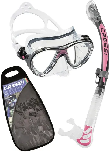 Cressi Big Eyes Evolution Mask & Alpha Ultra Dry Snorkel -