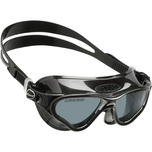 Cressi Cobra Anti Fog Premium Swim Goggles Mask - Black