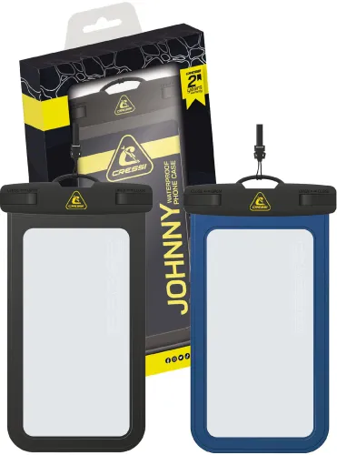 Cressi Johnny Phone Case Bundle Black + Blue - 2 Waterproof