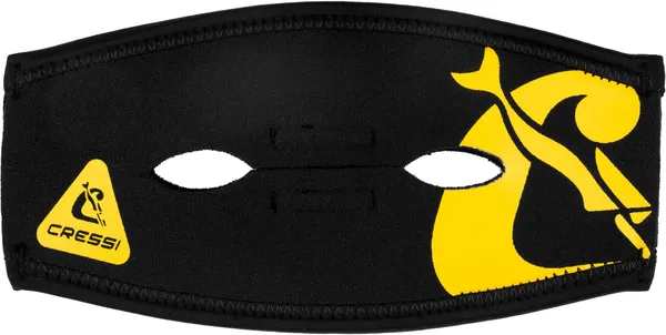 Cressi Pony Tail Neo Mask Strap Cover_Black/Yellow -