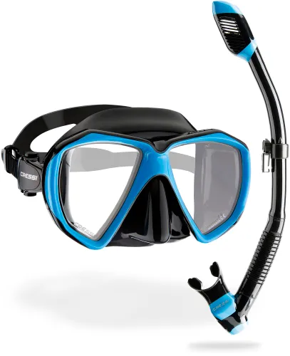 Cressi Set Ranger & Dry - High-quality Snorkel Set for