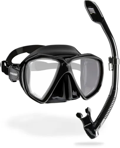 Cressi Set Ranger & Dry - Snorkel Set for Adults