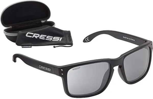 Cressi Unisex Blaze Sunglass - Matt Black/Lens Smoked Grey
