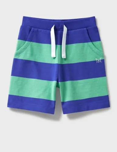 Crew Clothing Boys Pure Cotton Striped Shorts (3-12 Yrs) - 8-9 Y - Navy Mix, Navy Mix