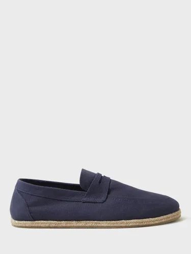 Crew Clothing Canvas Espadrille Loafers, Navy - Navy - Male