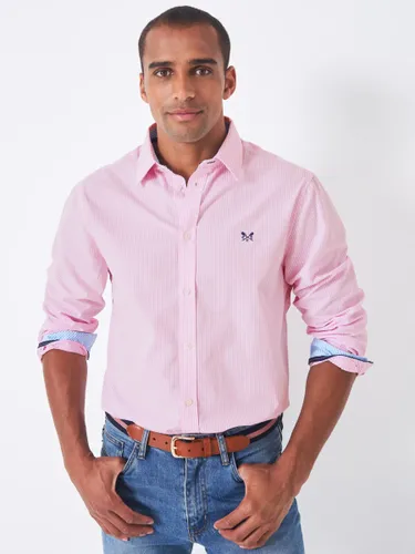 Crew Clothing Classic Micro Gingham Check Shirt - Classic Pink - Male