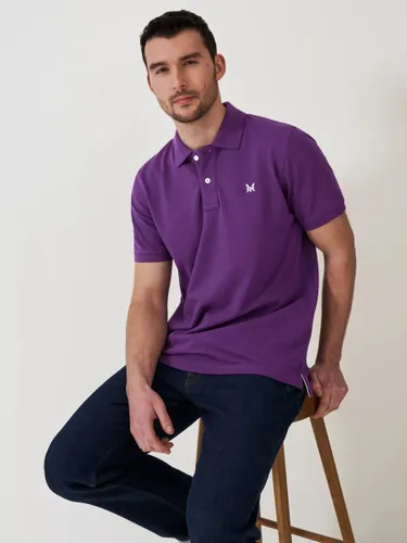 Crew Clothing Classic Pique Cotton Polo Shirt - Mid Purple - Male