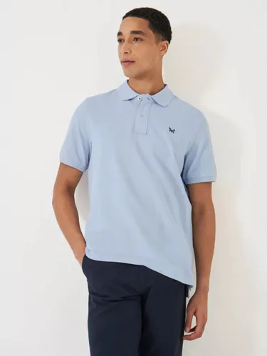 Crew Clothing Classic Pique Polo Shirt - Cornflower Blue - Male