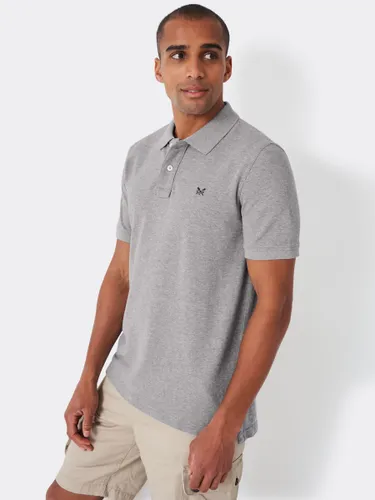 Crew Clothing Classic Pique Polo Shirt - Marl Grey - Male