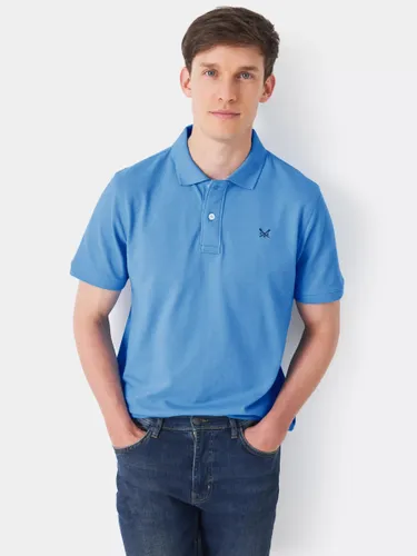 Crew Clothing Classic Pique Polo Shirt - Sky Blue - Male