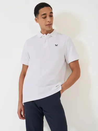 Crew Clothing Classic Pique Polo Shirt - White - Male