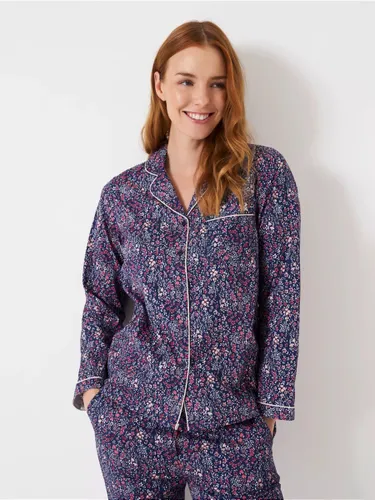 Crew Clothing Flannel Print Pyjamas - Navy Floral - Female