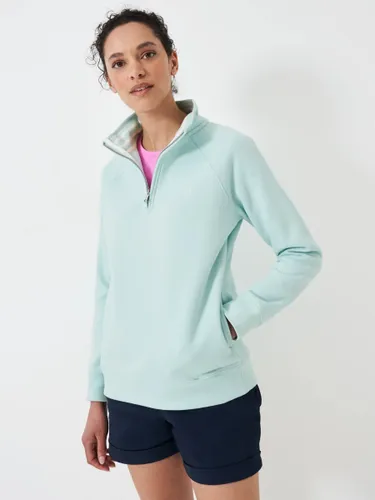 Crew Clothing Half Zip Sweatshirt - Mint - Female