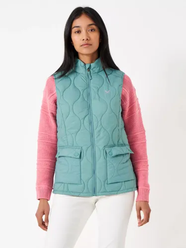 Crew Clothing Lightweight Onion Quilted Gilet - Teal Blue - Female