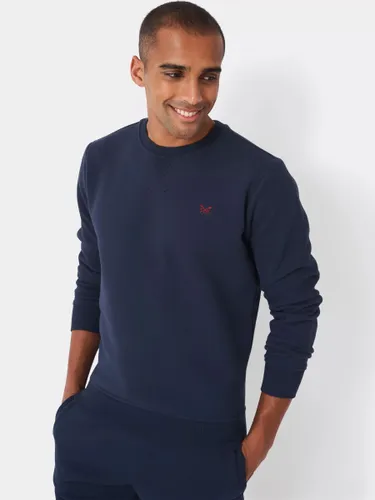 Crew Clothing Logo Sweatshirt, Dark Blue - Dark Blue - Male