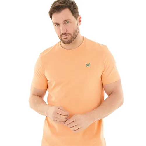 Crew Clothing Mens Round Neck T-Shirt Coral
