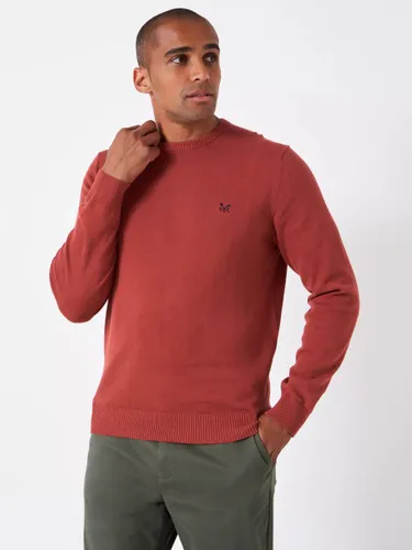 Crew Clothing Organic Cotton Crew Jumper - Mid Red - Male