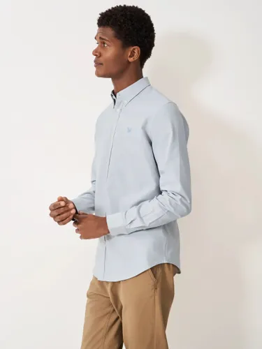 Crew Clothing Oxford Cotton Shirt - Light Grey - Male