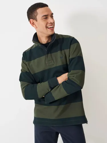 Crew Clothing Padstow Pique Sweatshirt - Olive Green - Male