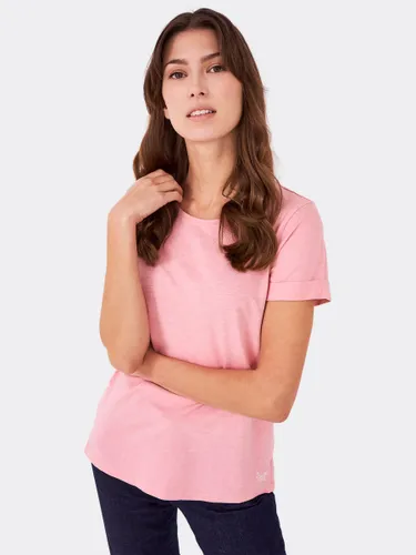 Crew Clothing Perfect Crew Slub T-Shirt - Pink - Female
