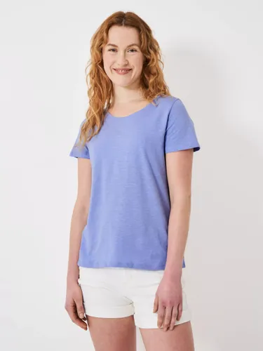 Crew Clothing Perfect Scoop Short Sleeve Slub T-Shirt - Lilac - Female