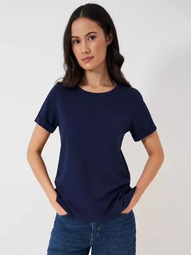 Crew Clothing Perfect Slub T-Shirt, Navy - Navy - Female