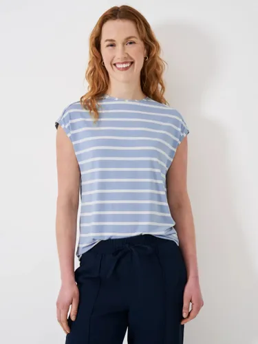 Crew Clothing Ruby Stripe T-Shirt - Light Blue - Female