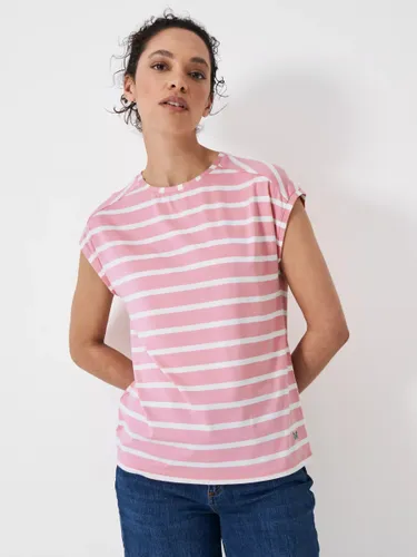 Crew Clothing Ruby Stripe T-Shirt - Light Pink - Female