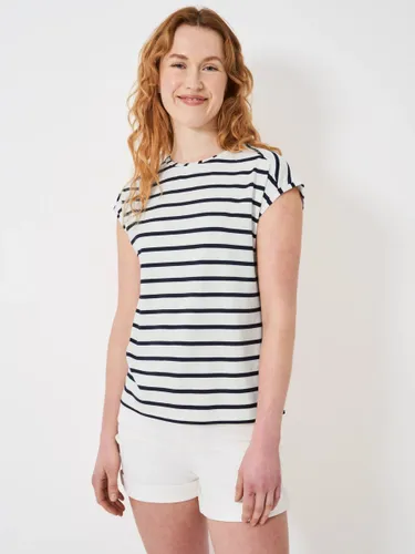 Crew Clothing Ruby Stripe T-Shirt, White/Navy - White/Navy - Female