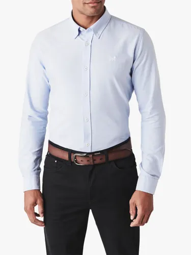 Crew Clothing Slim Fit Long Sleeve Oxford Shirt - Light Blue - Male