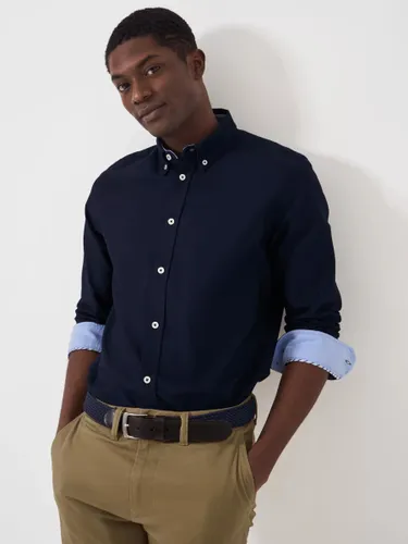 Crew Clothing Slim Fit Oxford Shirt - Dark Blue - Male