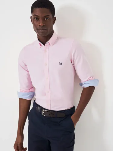 Crew Clothing Slim Fit Oxford Shirt - Pastel Pink - Male