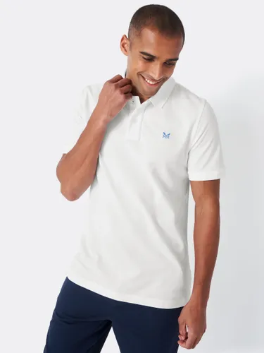 Crew Clothing Sustainable Ocean Organic Cotton Polo Shirt - White - Male