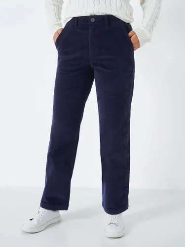 Crew Clothing Wide Leg Corduroy Trousers - Navy Blue - Female
