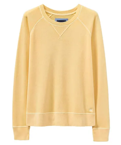 Crew Clothing Womens Pastel Cotton Sweatshirt - Yellow