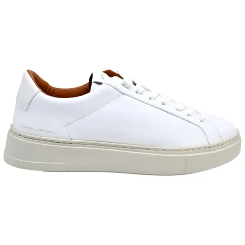 Crime London , White Low Top Sneakers ,White male, Sizes: