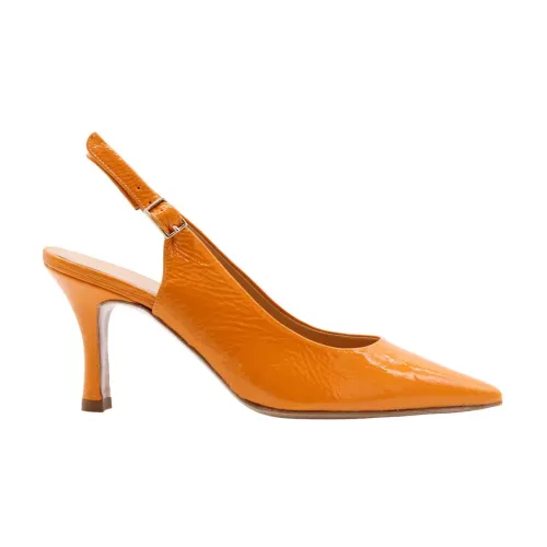 Cristian Daniel , Puntacana Peep Toe/Heel ,Orange female, Sizes: